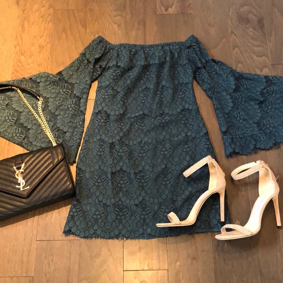 NWT MINKPINK teal tainted love lace dress - Picture 4 of 8